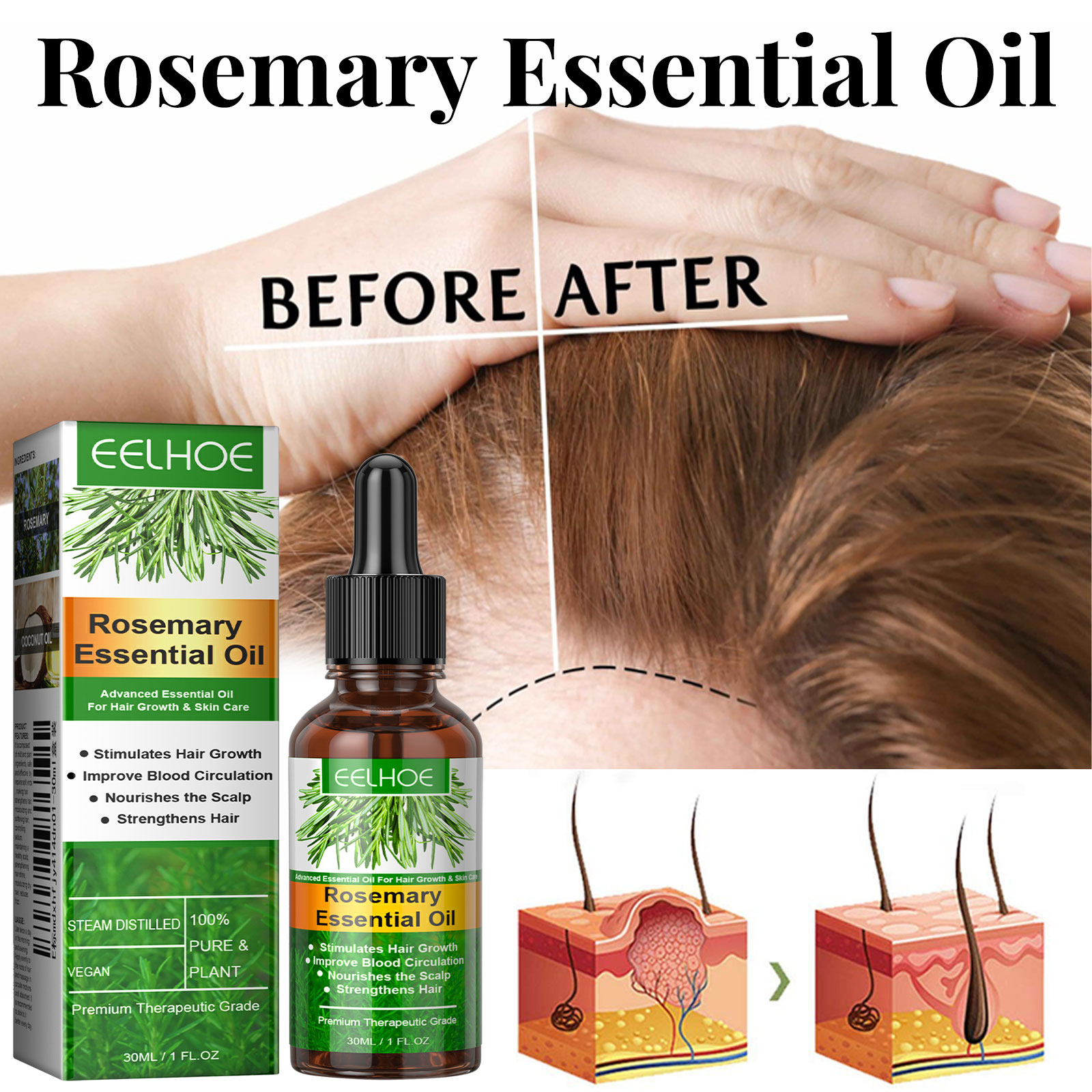 Suero para el crecimiento del  - Hair Care Essence Oil reseña y precio